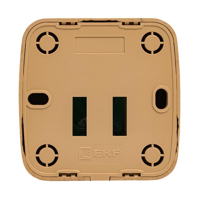 Розетка RJ-45 1-местная ОП Минск, 1А, 120В, светлое дерево EKF | EGK01-035-30 | EKF — миниатюра 10