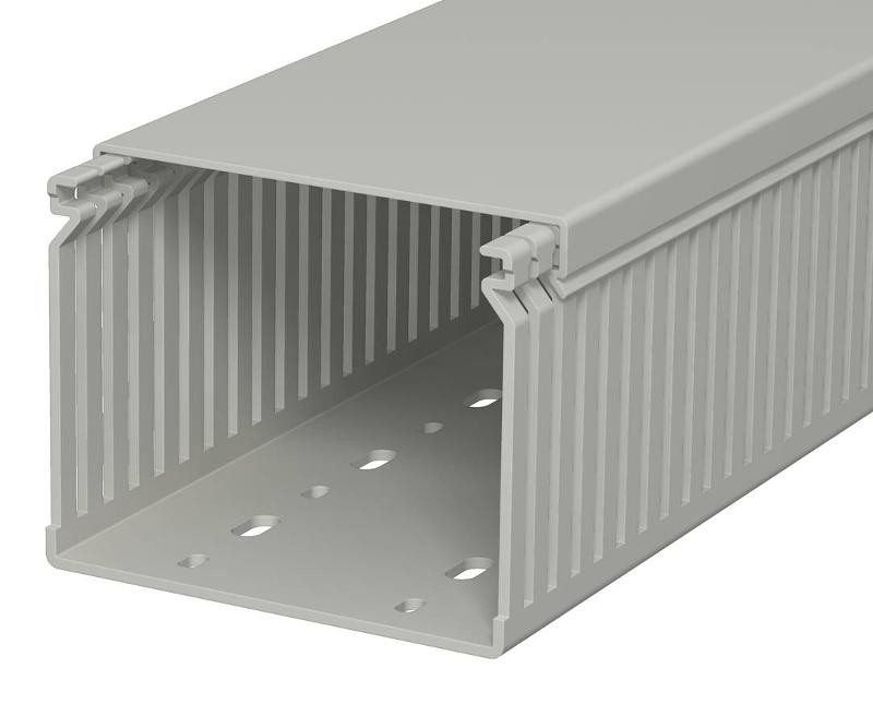 Распределительный кабельный канал LK4 80x100x2000 мм (ПВХ,серый) (LK4 80100) | 6178059 | OBO Bettermann — OBO Bettermann