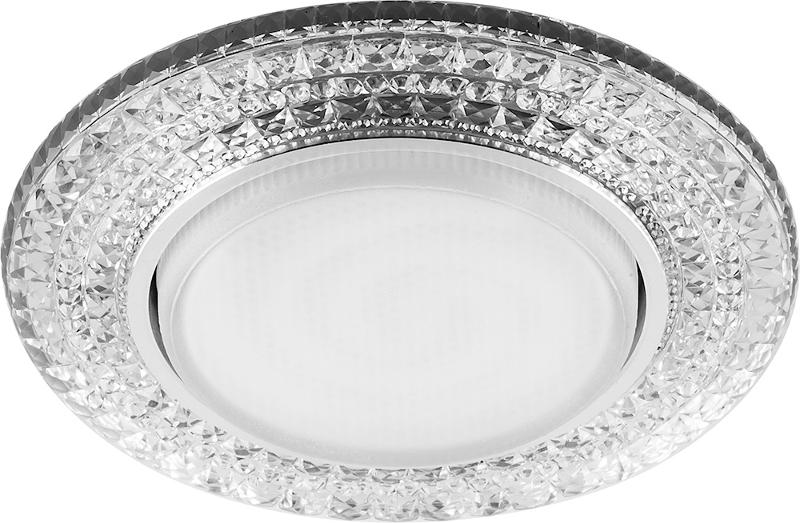 Светильник встраиваемый с белой LED подсветкой CD4020 потолочный GX53 без лампы прозрачный | 41293 | Feron — миниатюра 2