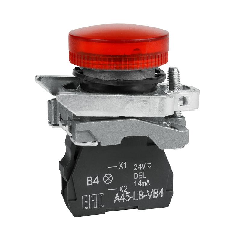 Сигнальная лампа OptiSignal D22 C4-L-B4 красная металл 24VAC/DC XB4BVB4 |332177| КЭАЗ — КЭАЗ (Курский электроаппаратный завод)