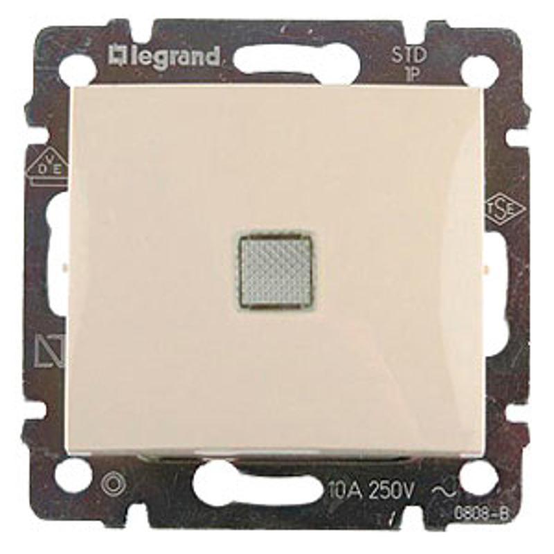 ВЫКЛ.С ПОДСВ.VALENA (СЛ.КОСТЬ) | 695601 | Legrand — Legrand