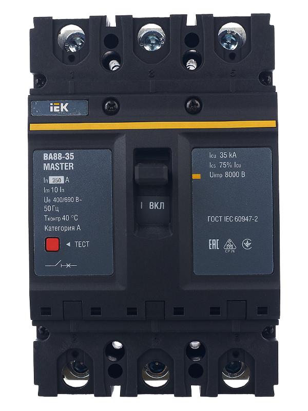 Выкл. авт. ВА88-35 3Р 250А 35кА MASTER IEK | SVA30-3-0250-02 | IEK — миниатюра 3