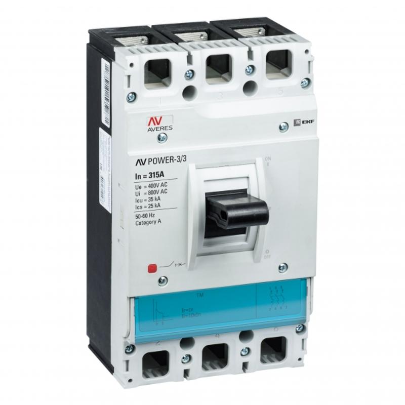 Выключатель автоматический AV POWER-3/3 315А 35kA TR | mccb-33-315-TR-av | EKF — EKF