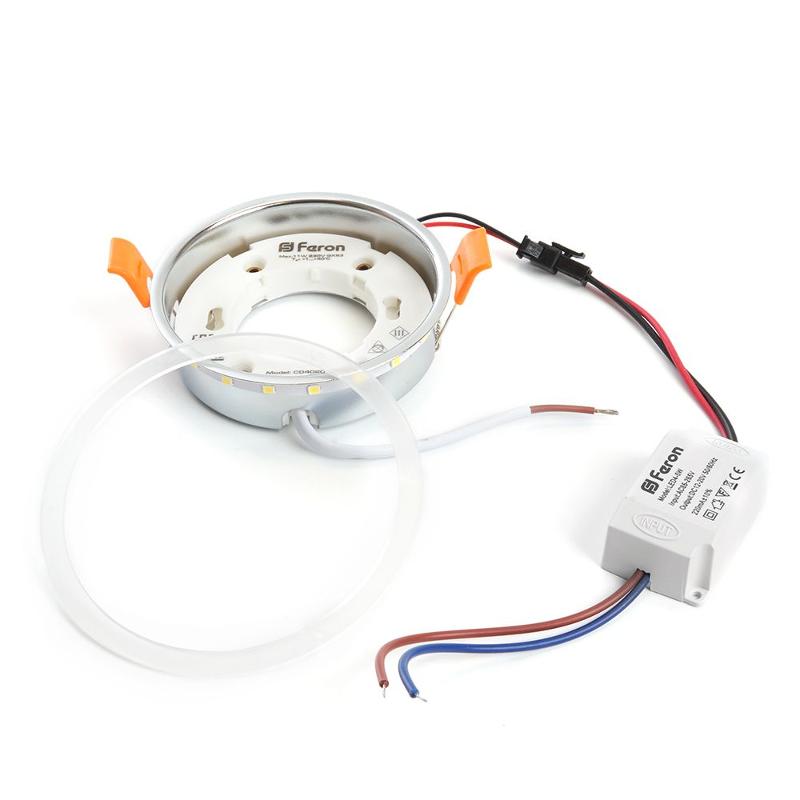 Кольцо с диодами и драйвер для светильников с подсветкой, 4W 20LED SMD2835 4000K GX53, LB-4024 | 29846 | FERON — Feron