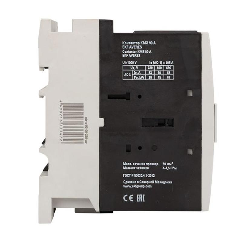 Контактор КМЭ 90А 400В АС EKF AVERES | ctr-s-90-00-400-av | EKF — миниатюра 14