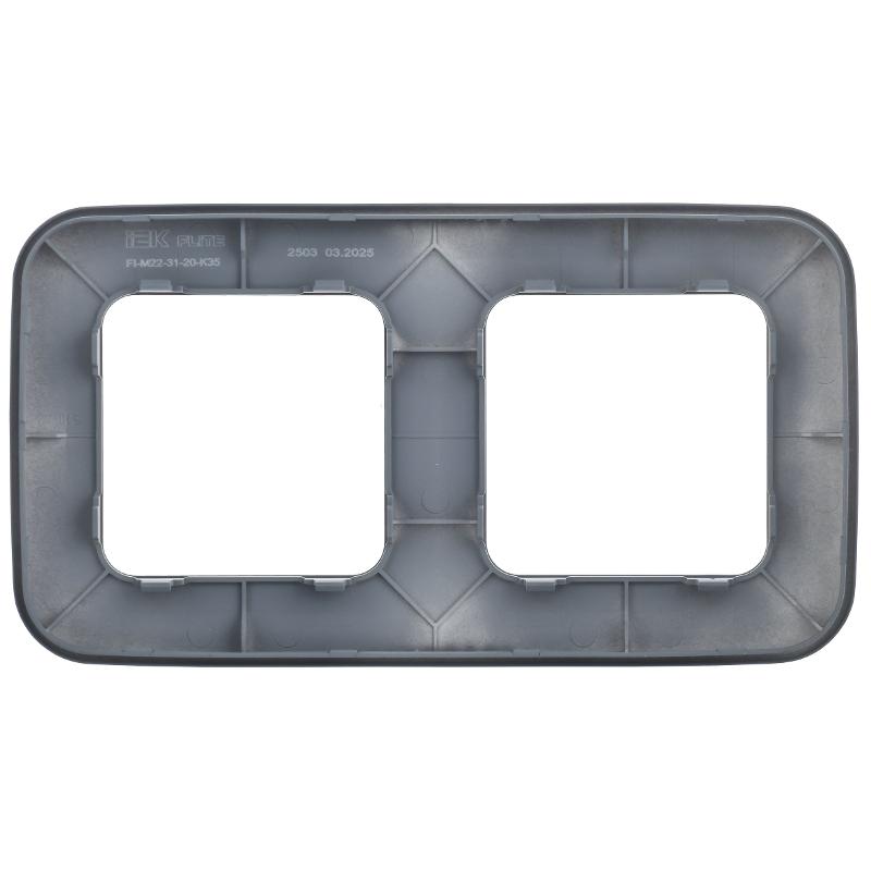 FLITE Artistic Рамка 2-ая РУ-2-А-ФлМ маренго | FI-M22-31-20-K35 | IEK — миниатюра 3