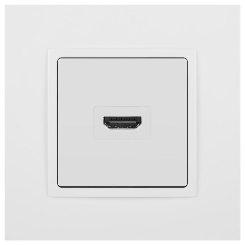 Розетка Elegance 14-3114-01М HDMI, белый матовый | Б0065776 | ЭРА — миниатюра 2