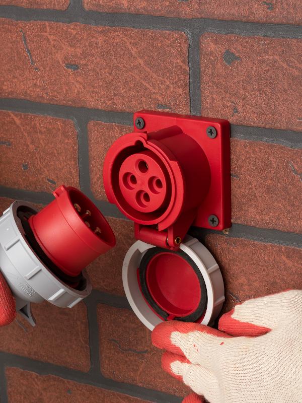 Розетка стационарная внутренняя 3142 3Р+РЕ 16А 380В IP67 EKF PROxima | ps-3142-16-380 | EKF — миниатюра 7