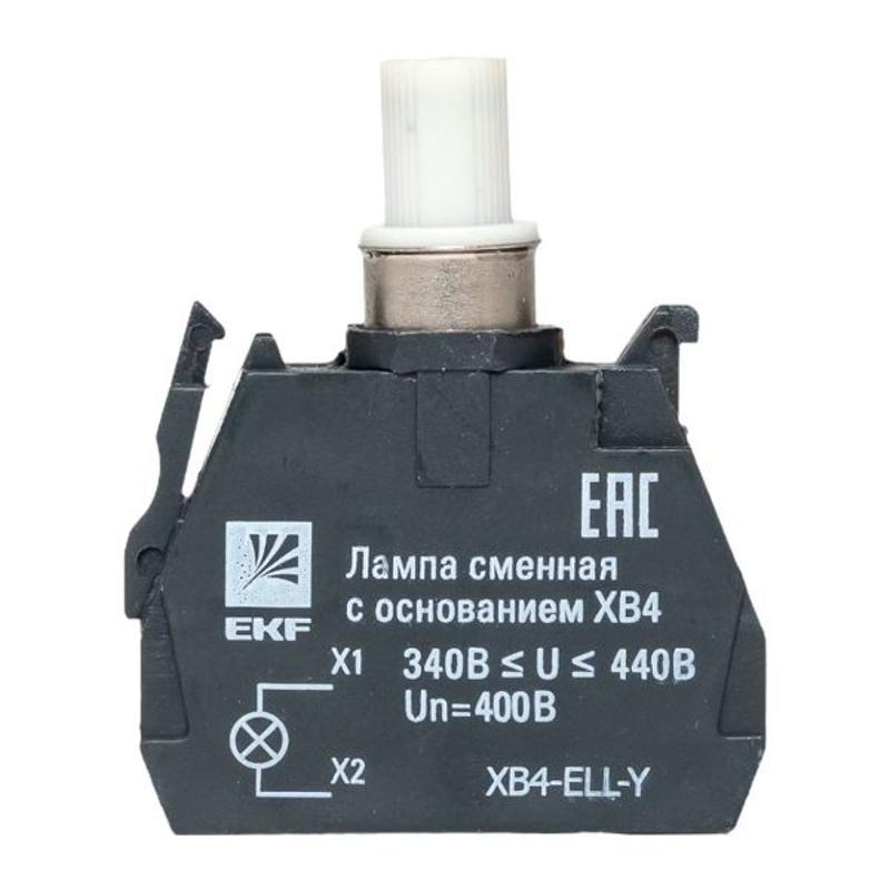 Лампа сменная c основанием XB4 желтая 400В EKF PROxima  |  XB4-ELL-Y |  EKF  — миниатюра 19