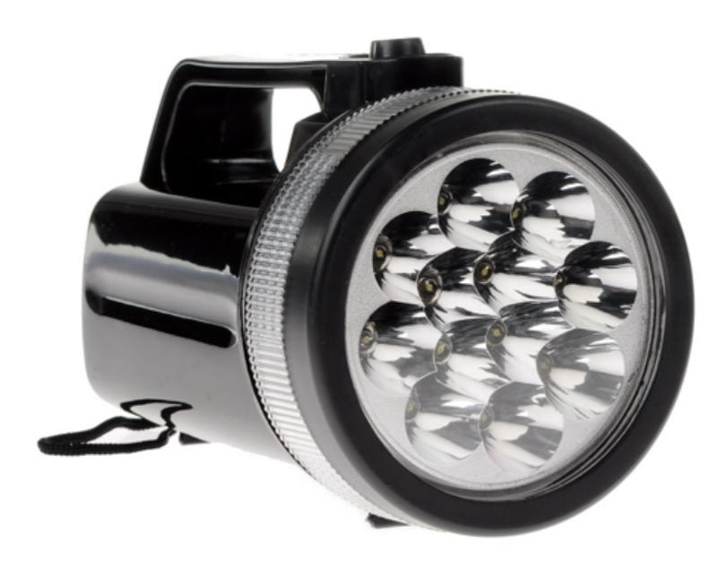 Фонарь прожекторный F12 12xLED, пластик, 4хD, карт (48/192) | C0028509 | ЭРА — миниатюра 4