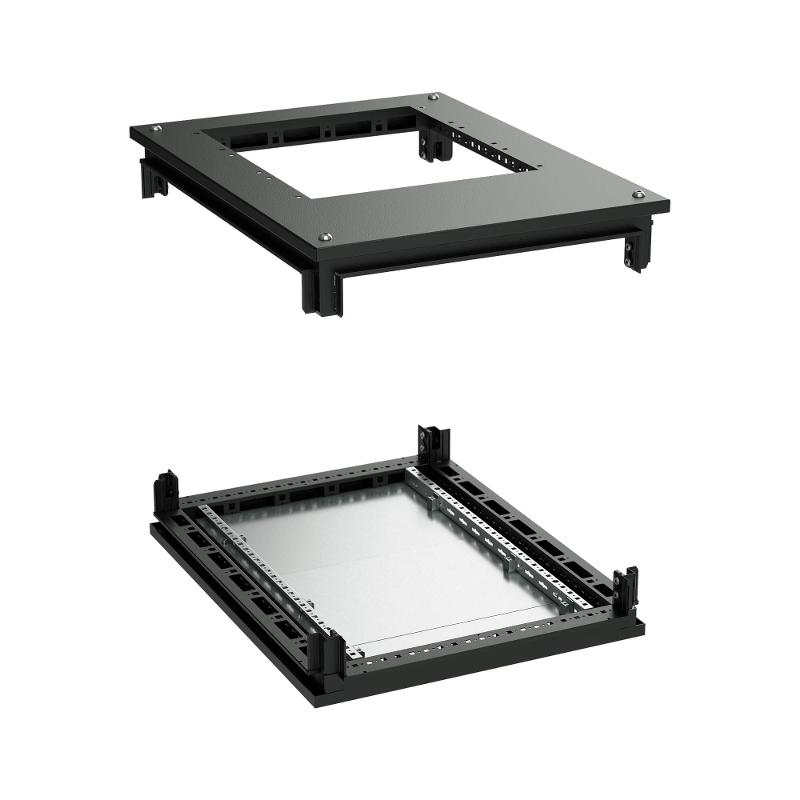 Крыша с фланцем и основание для 19" IT-CQE 800x1000, RAL9005 | R5RKTB810FITB | DKC — фото 1 | Sento