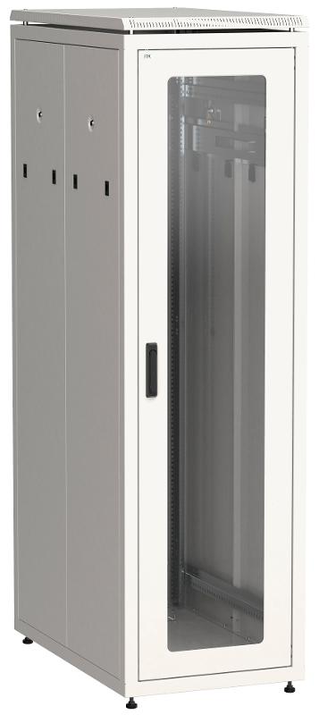 Шкаф сетевой 19" LINEA N 33U 600х1000 мм стеклянная передняя дверь серый | LN35-33U61-G | ITK — ITK