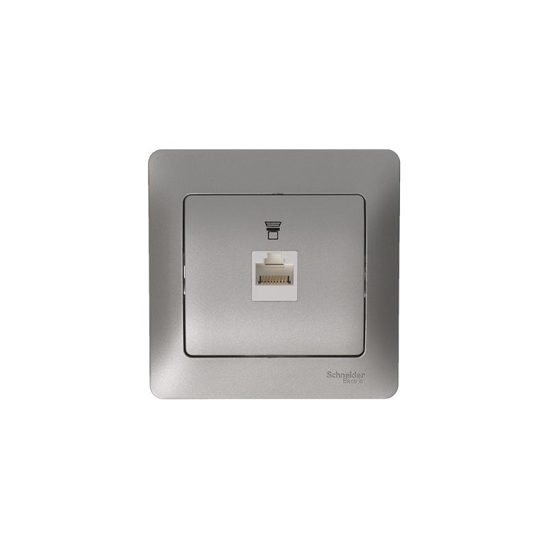 Glossa Платина Розетка компьютерная RJ45 кат.5E | GSL001281K | SE — миниатюра 2