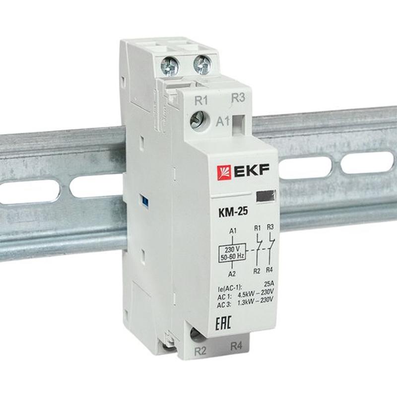 Контактор модульный КМ 25А 2NC (1 мод.) PROxima| km-1-25-02 | EKF — миниатюра 2