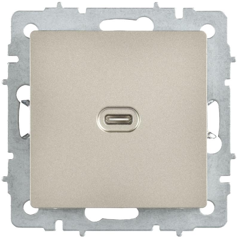BRITE Роз. USB C 65Вт высокоскор. зар. РЮ12-1-БрШ шамп. | BR-U13-065-K37 | IEK — миниатюра 2
