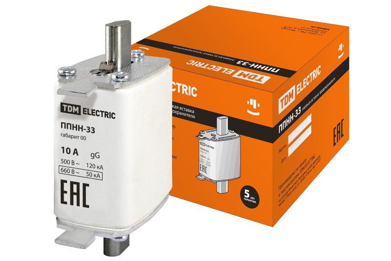 Предохранитель ППНН-33 габ.00,  10А  | SQ0713-0054 | TDM — TDM ELECTRIC