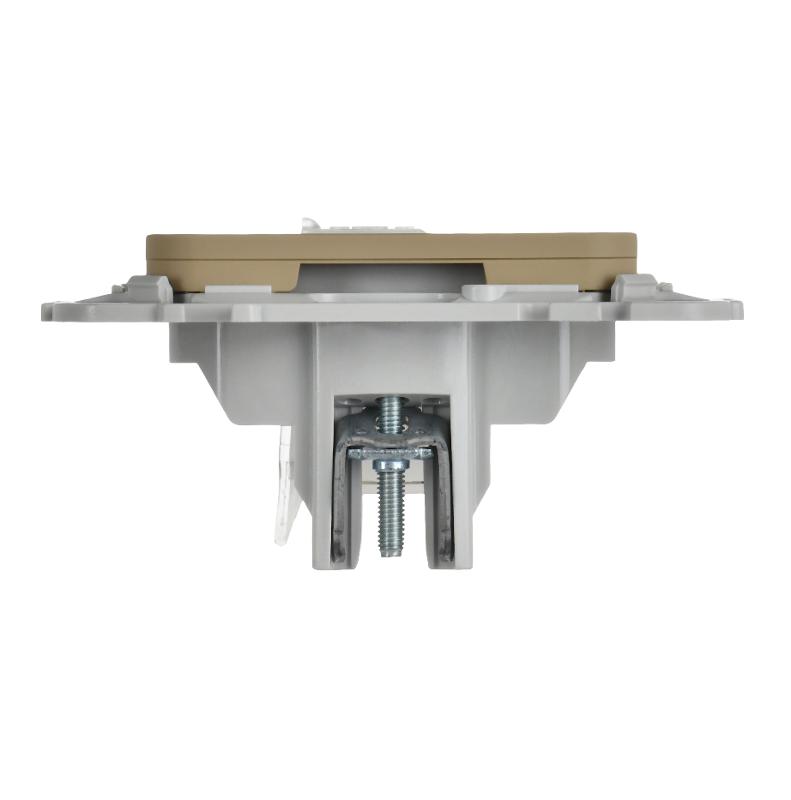 FLITE Розетка компьютерная RJ45 кат.5Е UTP РК5е-1-0-ФлХ хаки | FI-K12-1-K59 | IEK — миниатюра 5