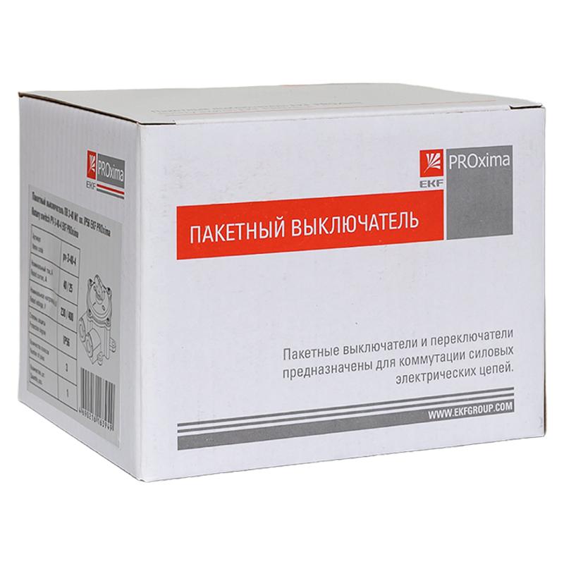 Пакетный выключатель ПВ 3-40 М1 пл. IP56 EKF PROxima | pv-3-40-4 | EKF — миниатюра 10