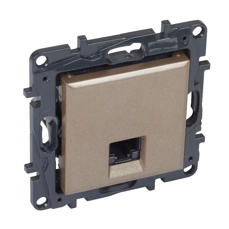 STRUCTURA Розетка комп. RJ45 кат.5Е UTP шампань| 764302| Legrand — Legrand