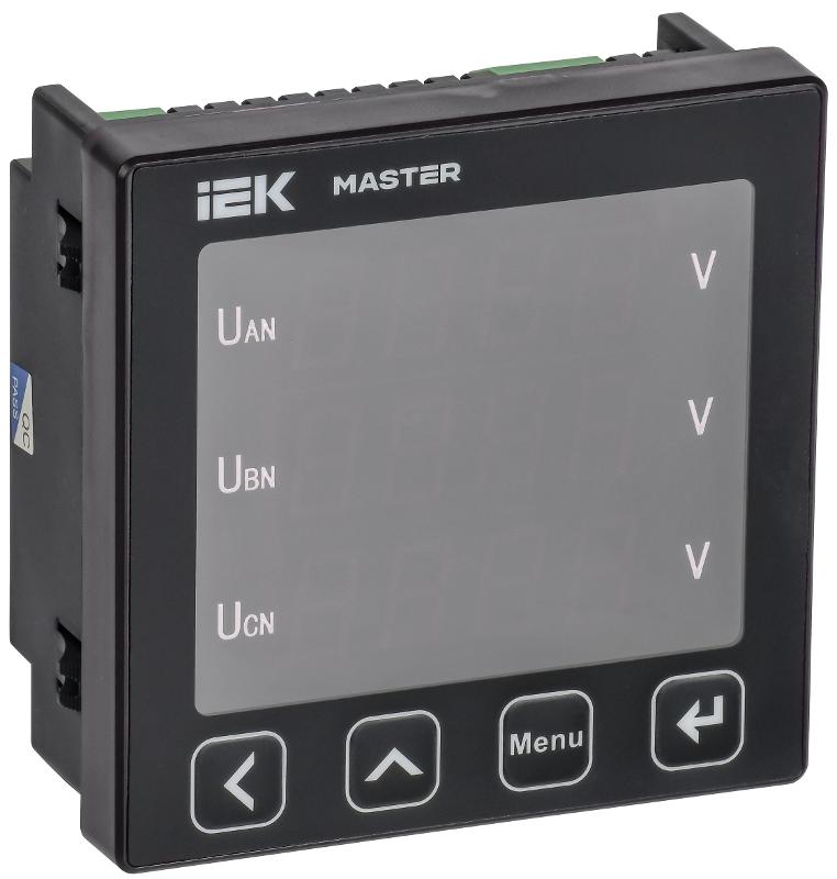 Вольтметр цифр. щит. 3-ф. RS-485 96х96 LED MASTER | MI-DV21-6-3-1-LED | IEK — IEK (ИЭК)