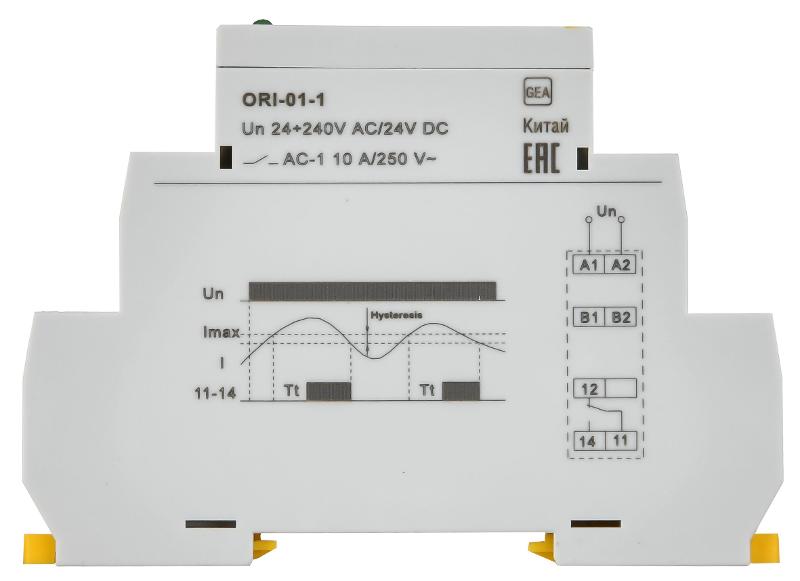 Реле тока ORI. 0,1-1 А. 24-240 В AC / 24 В DC | ORI-01-1 | IEK — миниатюра 3