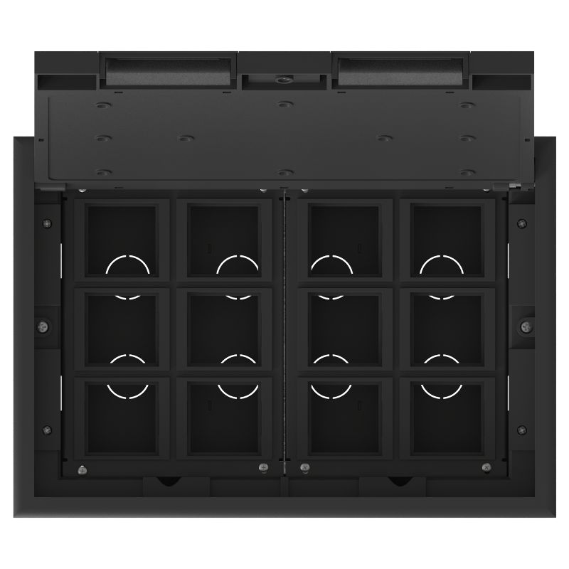 MultiDesk Люк на 24 модулей IP40 для фальшпола с монтажной коробкой, тип MDK10 | MDK10124 | SE — миниатюра 2