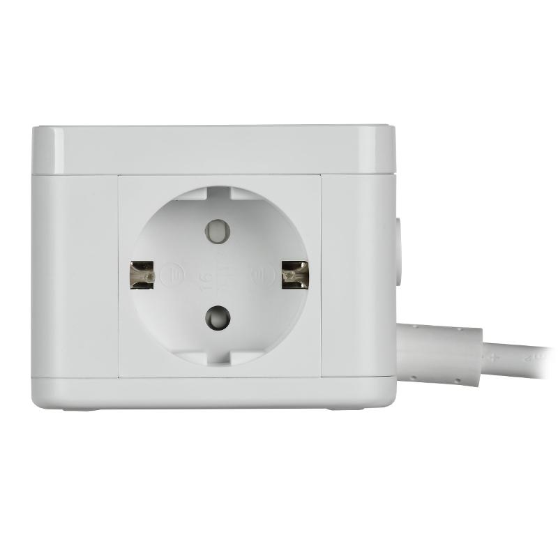 DOMINIC Удлинитель Qi10Вт У02К 1,3м 3х1мм2 USB A+C бел | DN-YP31-16-02-01-ZKU-K01 | IEK — миниатюра 2