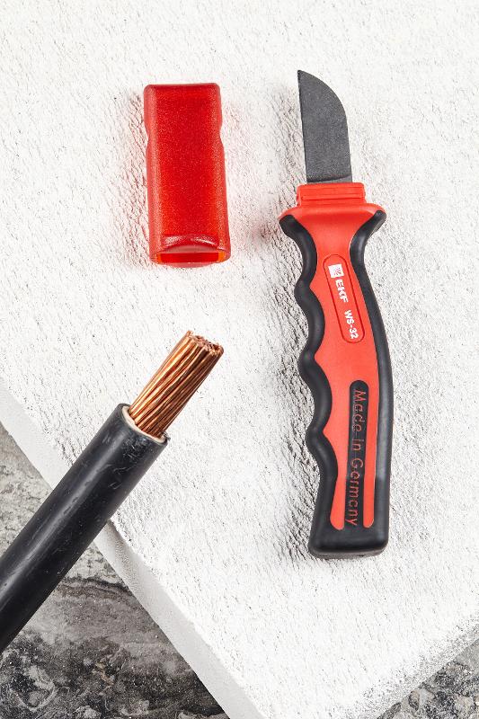 Нож для снятия изоляции с прямым лезвием 1000V WS-32 EKF Professional | ws-32 | EKF — миниатюра 6