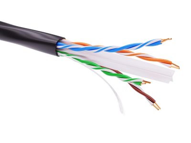 Информационный кабель неэкранированый U/UTP 4х2 CAT6, PE, Черный | RN6UUPE3BK | DKC — DKC (ДКС)