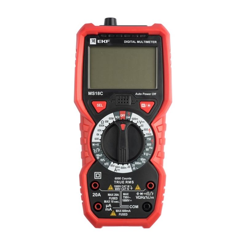 Мультиметр цифровой MS18C EKF Expert|In-180701-pm18C|EKF — миниатюра 2