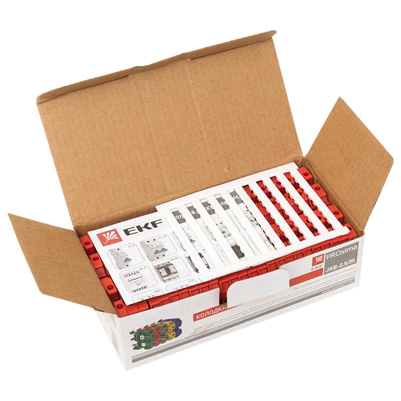 Колодка клеммная JXB-2.5/35 красная EKF PROxima | plc-jxb-2.5/35r | EKF — миниатюра 3