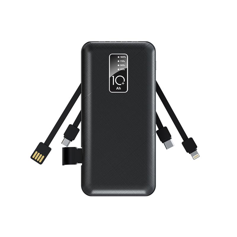 Портативное зарядное устройство Power Bank (аккумуляторная батарея) 10000 mAh, черное | 30-2038 | REXANT — фото 1 | Sento