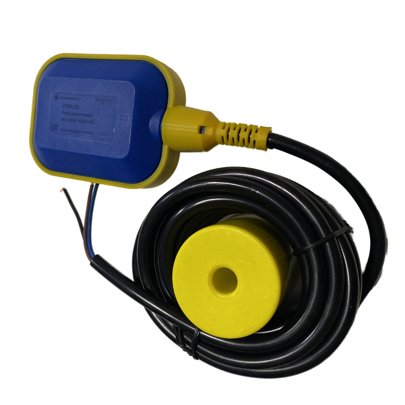 Реле уровня жидкости поплавковое кабельное, 10м DOFC/~250В16(8)А | STWL10S | SE — Systeme Electric