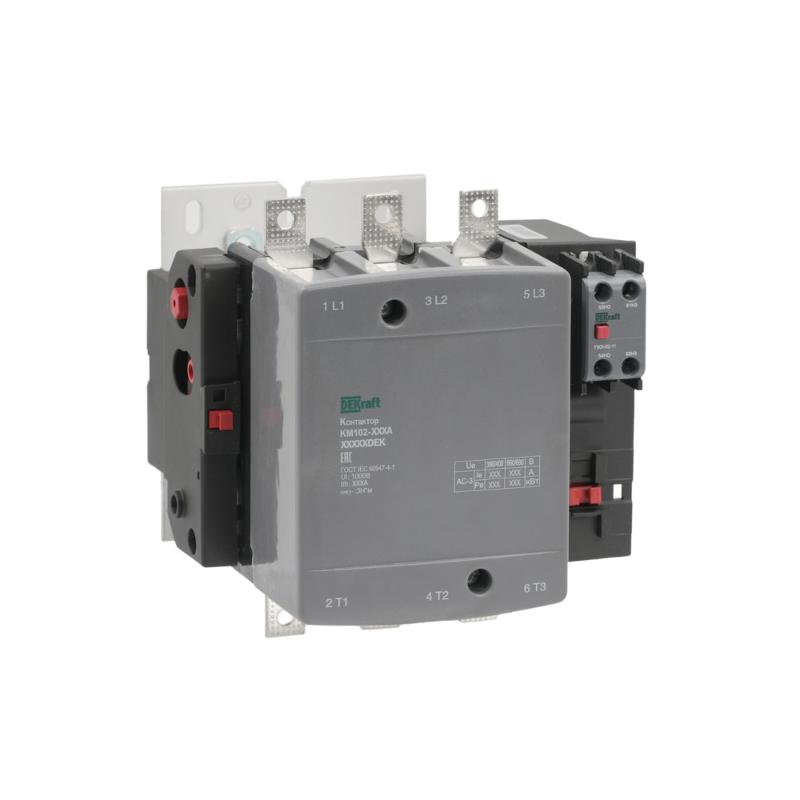 Контактор 115А 110В_АС АС3_ АС4 1НО+1НЗ КМ-102 | 21936DEK | DEKraft — миниатюра 2