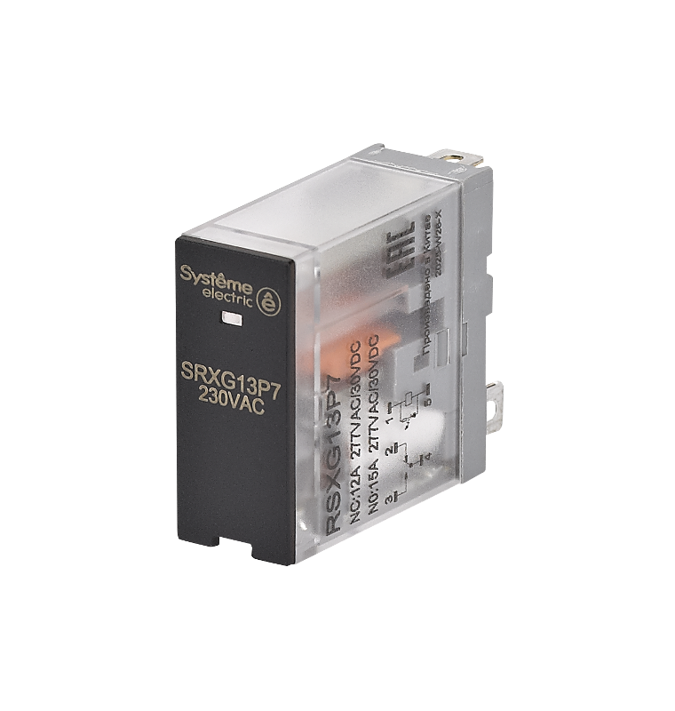 Реле 12A 1CO 230VAC LED | RSXG13P7 | SE — Systeme Electric