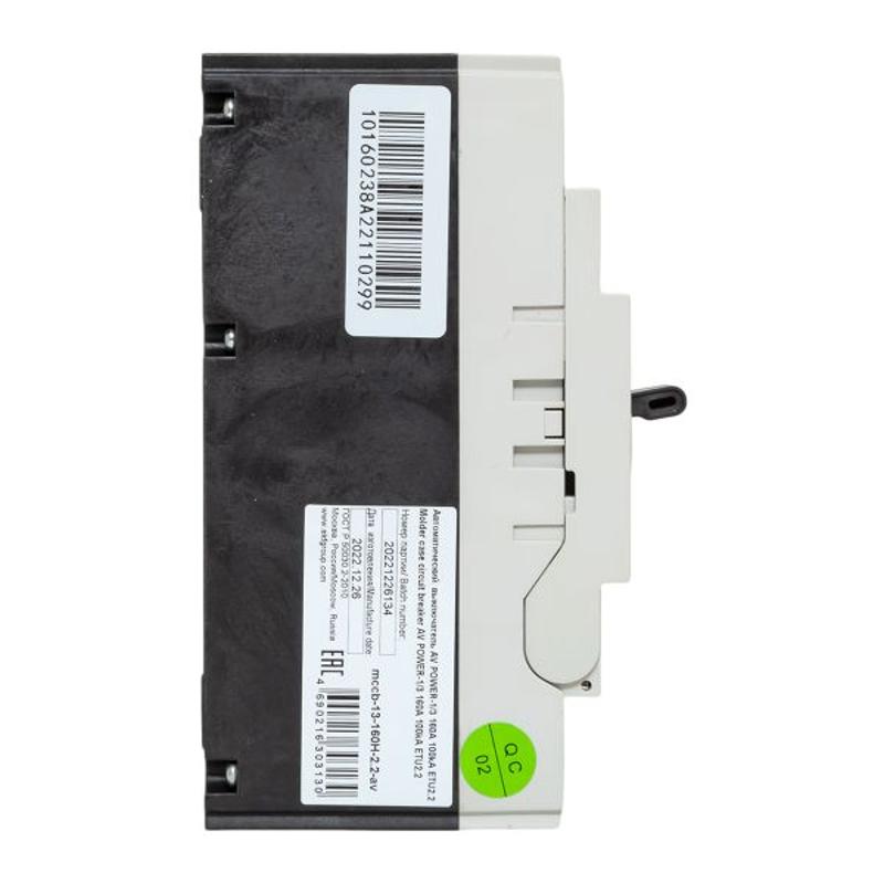 Выключатель автоматический AV POWER-1/3 160А 100kA ETU2.2 AVERES | mccb-13-160H-2.2-av | EKF — миниатюра 22