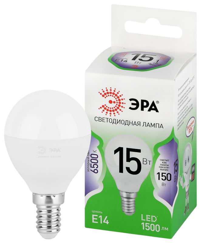 Лампа светодиодная  GREEN LINE LED P45-15W-865-E14 GL E14 15 Вт шар холодный свет | Б0067054 | ЭРА — ЭРА (Энергия света)