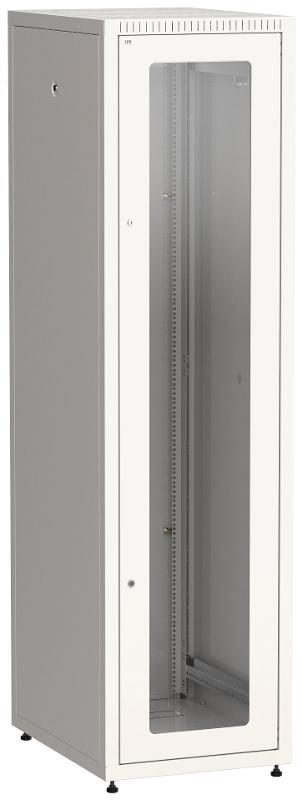 Шкаф LINEA E 42U 600х800мм двери 2шт стек. и метал. сер. | LE35-42U68-GM | ITK — ITK