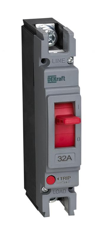Силовой авт. выкл. 1P 32A 20кА | 28008DEK | DEKraft — DEKraft