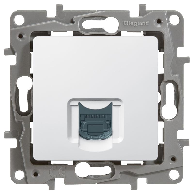 Etika Белый Розетка компьютерная RJ45 одинарная 5 кат. UTP — миниатюра 3