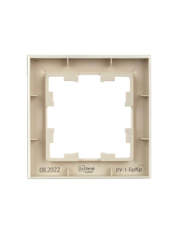BRITE Рамка 1-ая РУ-1-БрКр бежевый | BR-M12-K10 | IEK — миниатюра 4