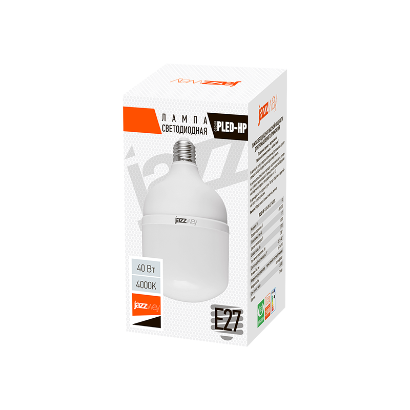 Лампа светодиодная мощная PLED-HP-T120 40w 4000K E27 220/50 | .1038920A | Jazzway — миниатюра 3