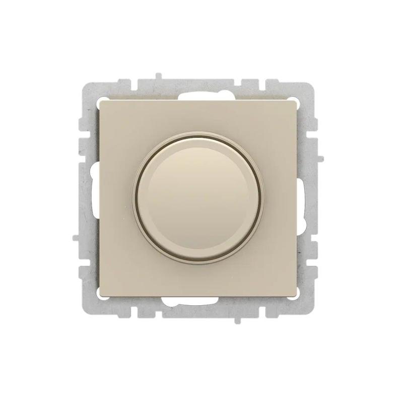 BRITE Светорегулятор поворотно-нажимной 600Вт СС10-1-0-БрКр бежевый  | BR-D20-0600-K10 | IEK — миниатюра 2
