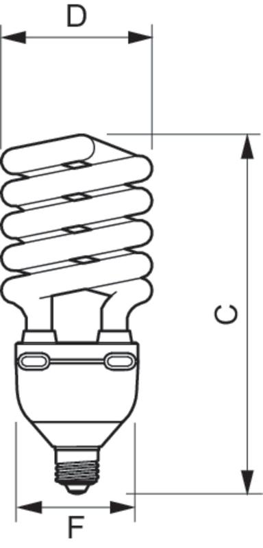 Лампа энергосберегающая КЛЛ  Tornado High Lumen 60W WW E27 | 929676006001 | PHILIPS — миниатюра 2