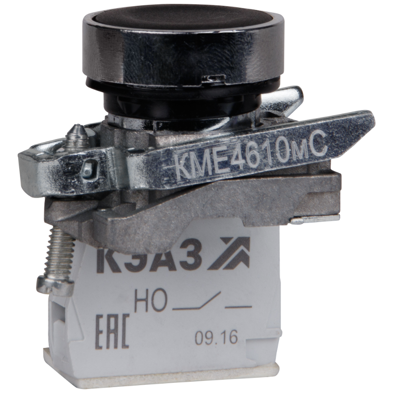 Кнопка КМЕ4610мС-черный-1но+0нз-цилиндр-IP65 | 248263 | КЭАЗ — КЭАЗ (Курский электроаппаратный завод)