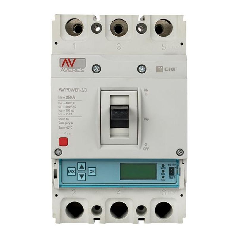 Выключатель автоматический AV POWER-2/3 250А 100kA ETU6.0 AVERES | mccb-23-250H-6.0-av | EKF — миниатюра 9