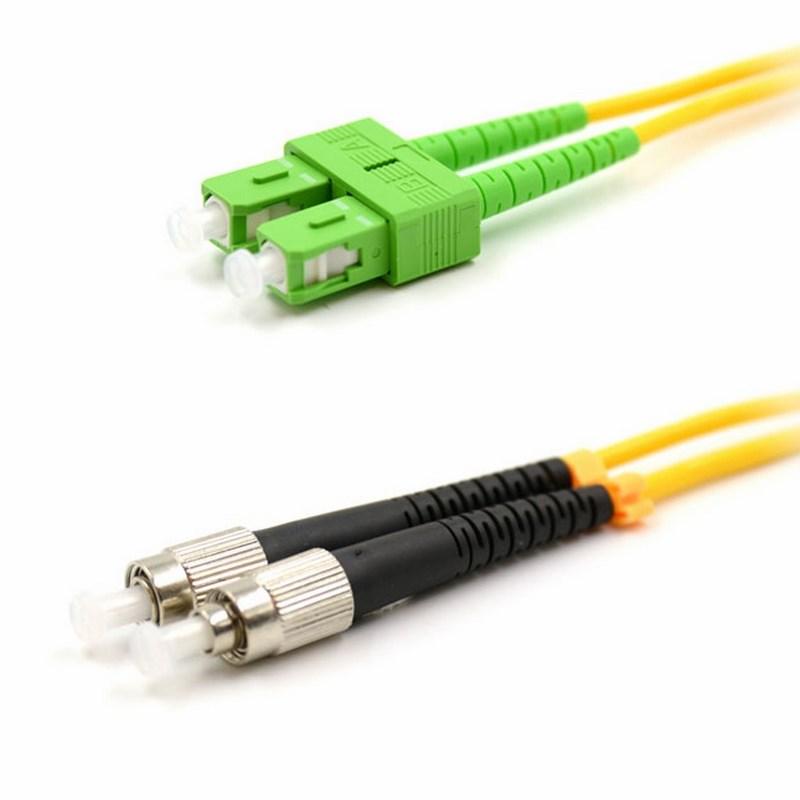 Патч-корд оптический переходной (SM), 9/125 (OS2), SC/APC-FC/UPC, (Duplex), PVC, 5м | 50-2857-1 | REXANT — REXANT