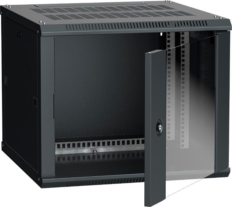 Шкаф LINEA W 6U 600x600 мм дверь стекло, RAL9005 | LWR5-06U66-GF | ITK — ITK
