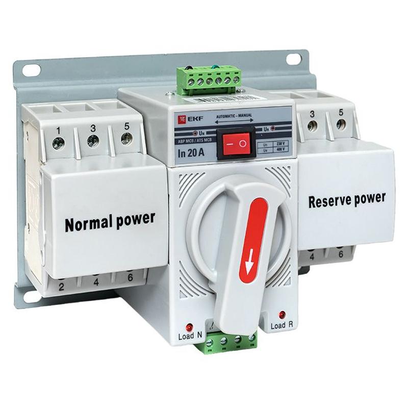 Устройство АВР МCB 20А (C) 3Р 400В PROxima | ats-mcb-20c-3p-pro | EKF — EKF