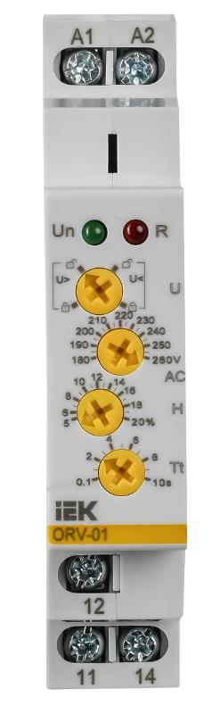 Реле напряжения ORV. 1ф 220 В AC | ORV-01-A220 | IEK — миниатюра 2